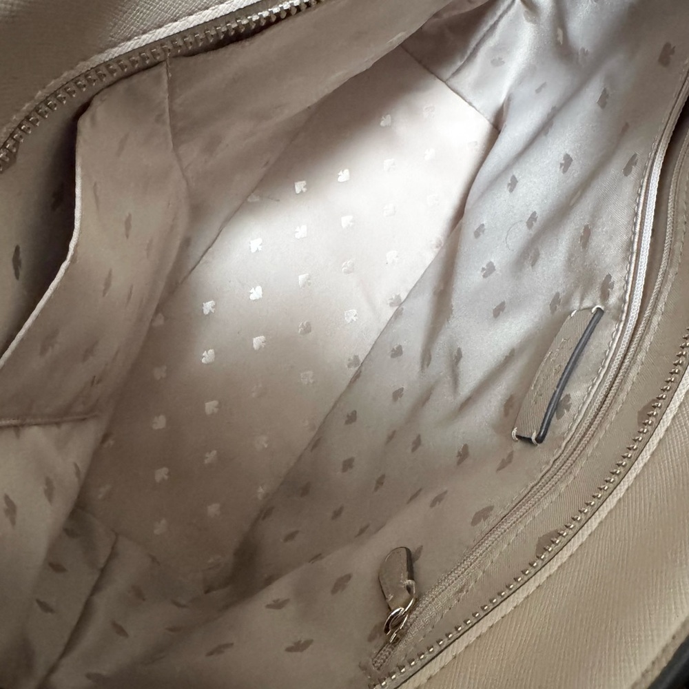 Kate Spade beige leather tote bag - Picture 6 of 7